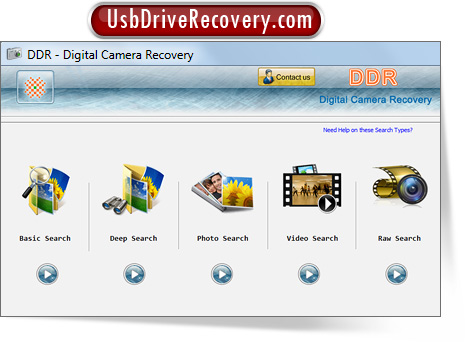 Digital Camera Data Recovery Software Screenshot