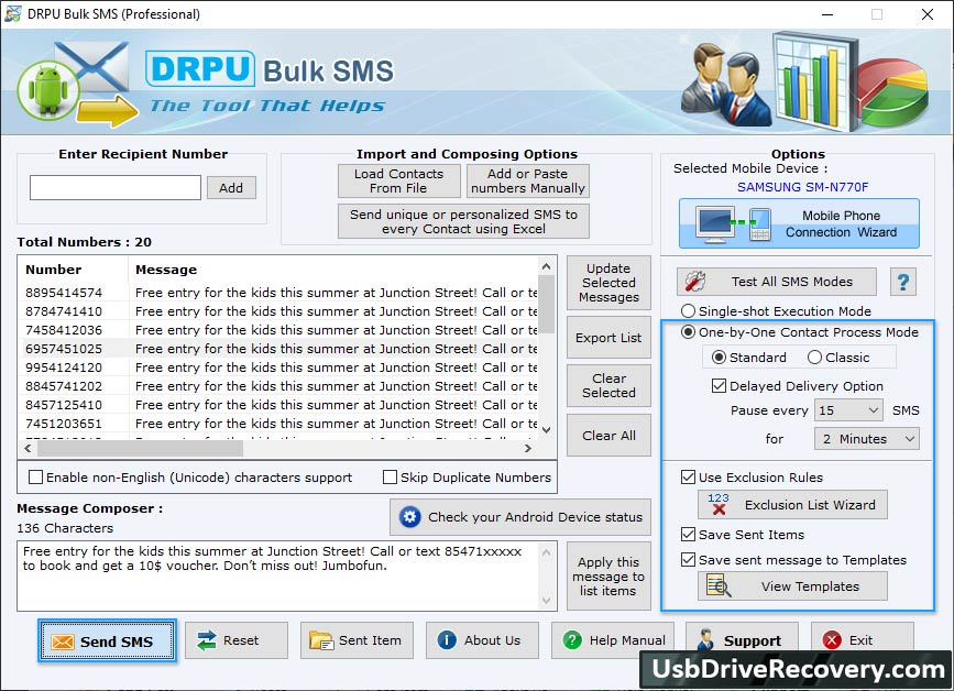 Bulk SMS Software – Professional