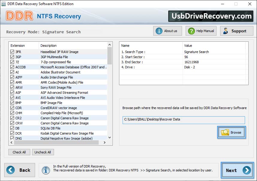 Software di recupero dati NTFS