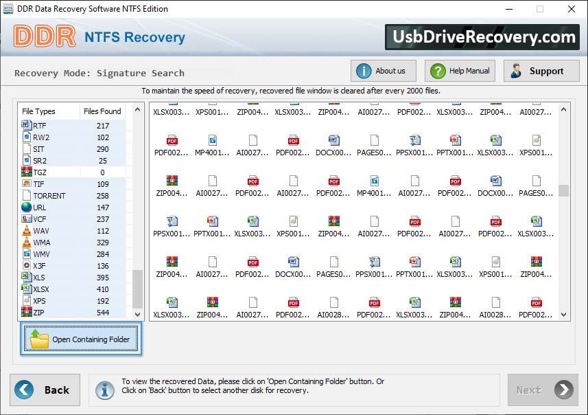 Software di recupero dati NTFS