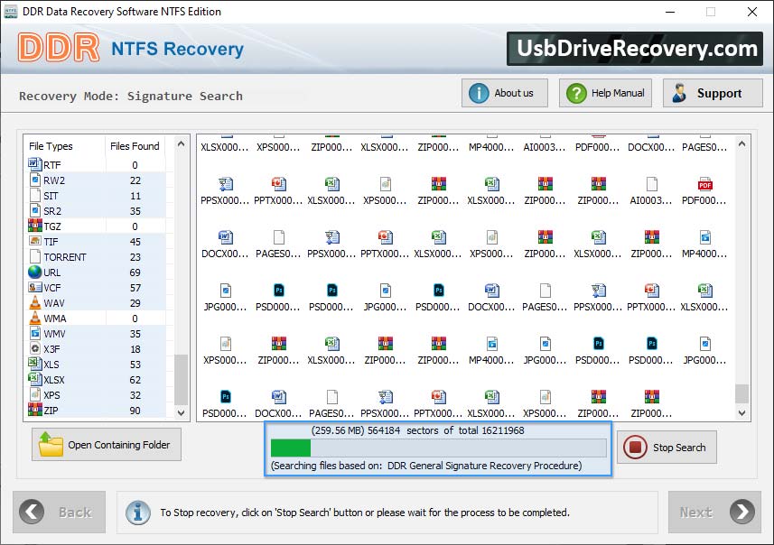 Software de recuperação de dados NTFS