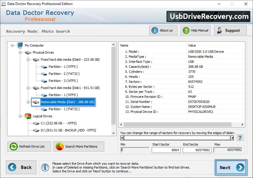 Professional Data Recovery Software